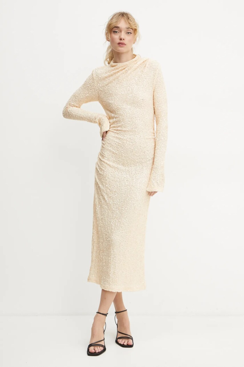 Сукня Day Birger et Mikkelsen Clover колір бежевий maxi розкльошена DAY65243522