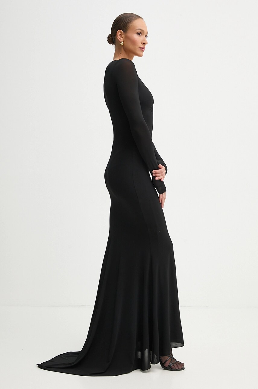 Сукня Pinko колір чорний maxi облягаюча 104935 A2GS