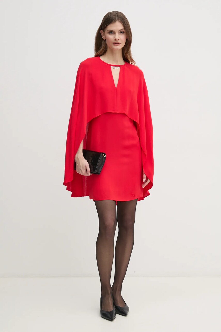 Сукня Karl Lagerfeld колір червоний mini пряма A1W13022