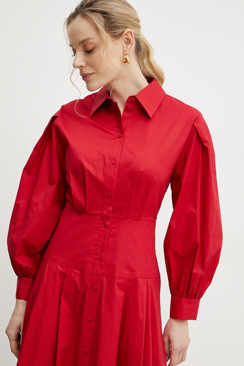 Сукня Twinset колір червоний maxi розкльошена 251AP2306