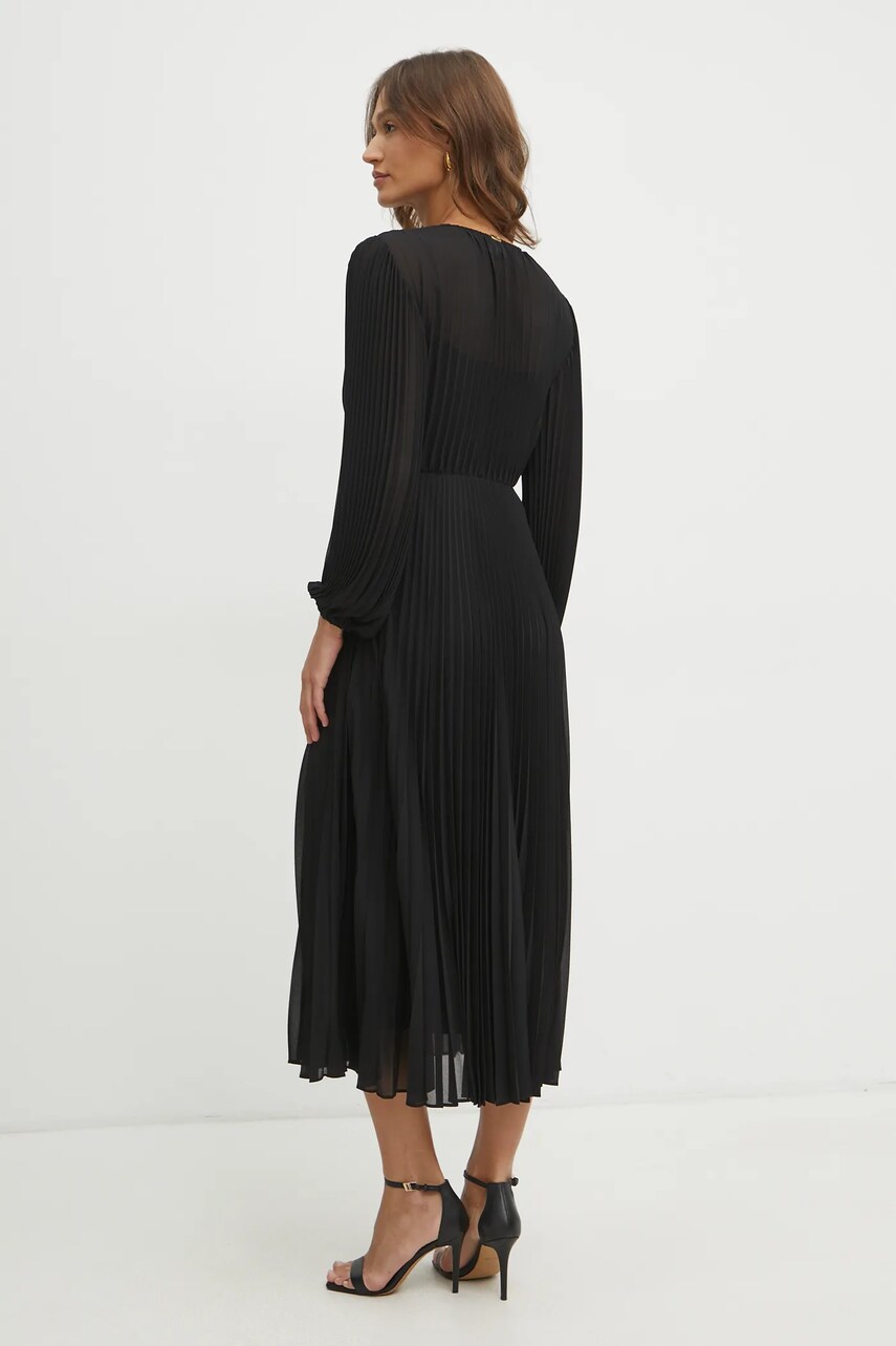 Сукня Twinset колір чорний maxi розкльошена 251TP2330