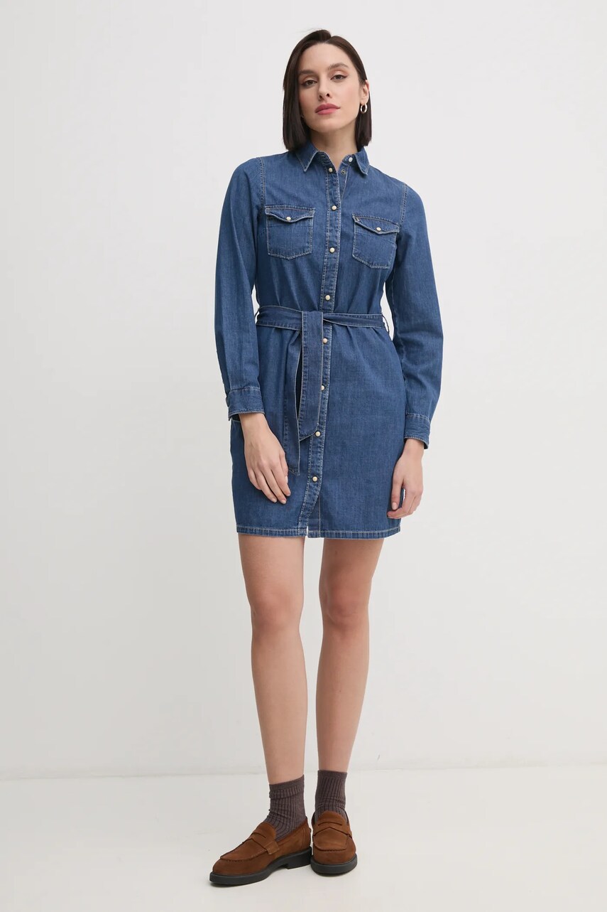 Джинсова сукня Pepe Jeans REGULAR DENIM DRESS mini пряма PL953581HX6