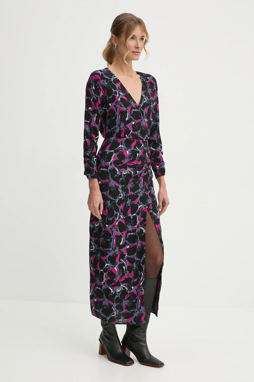 Сукня Pepe Jeans AUBREY колір чорний midi облягаюча PL953640
