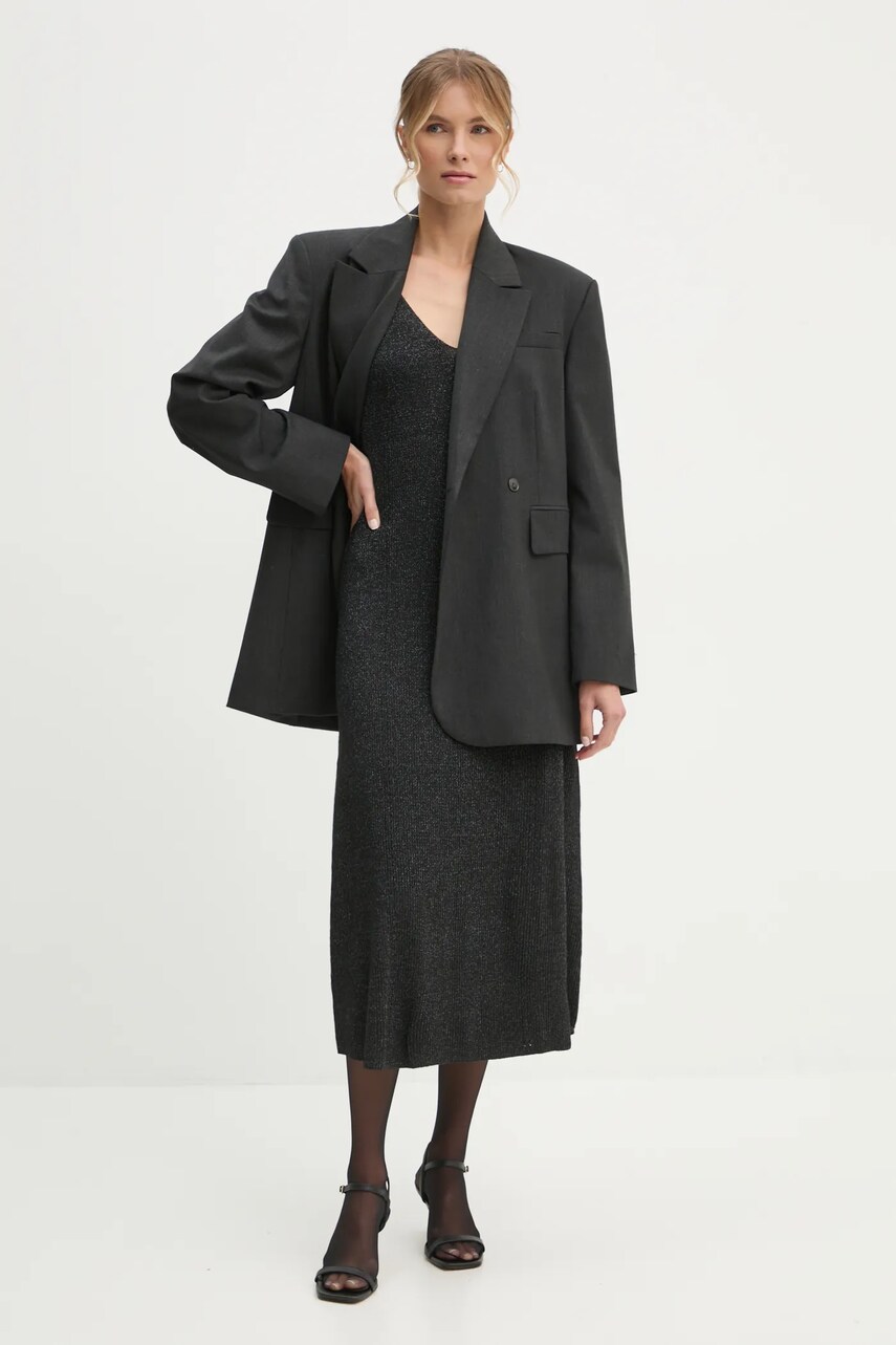 Сукня Pepe Jeans NOELIA колір чорний midi розкльошена PL953643