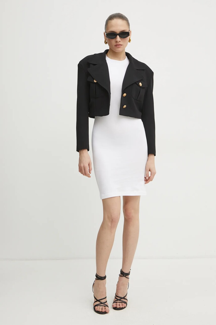 Сукня Versace Jeans Couture колір білий mini пряма 78HAOT00 CJ03T