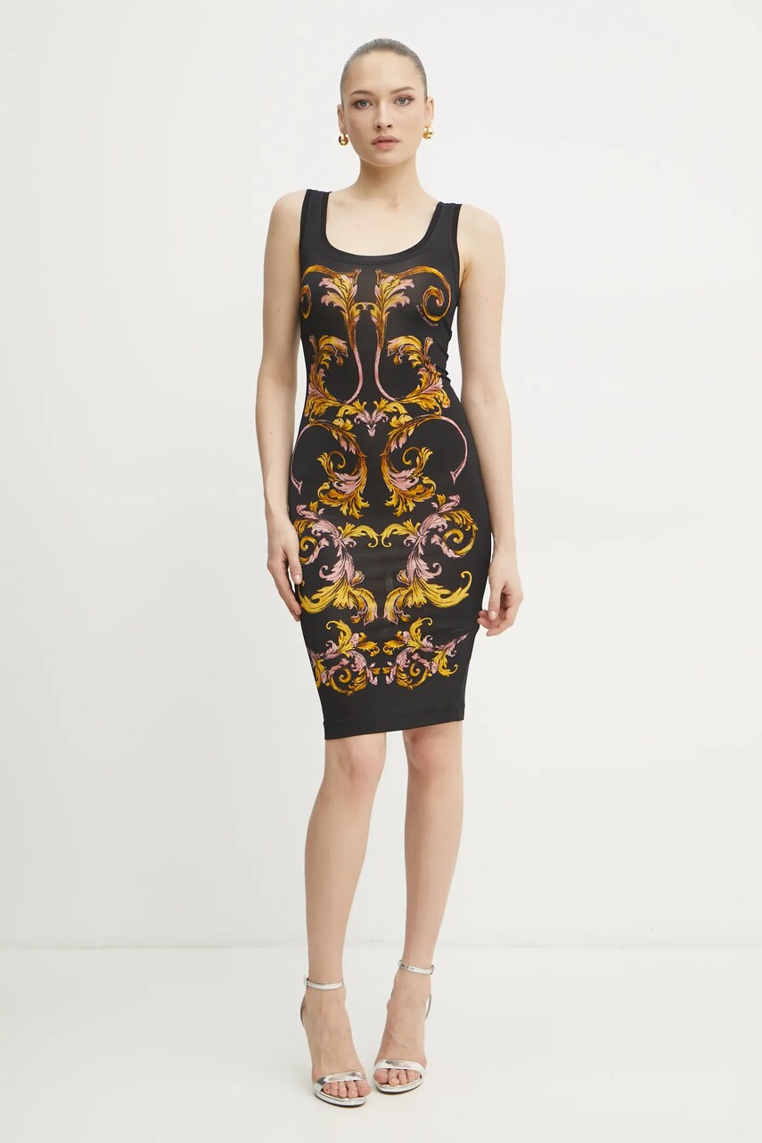 Сукня Versace Jeans Couture колір чорний mini облягаюча 78HAO9P6 JS473