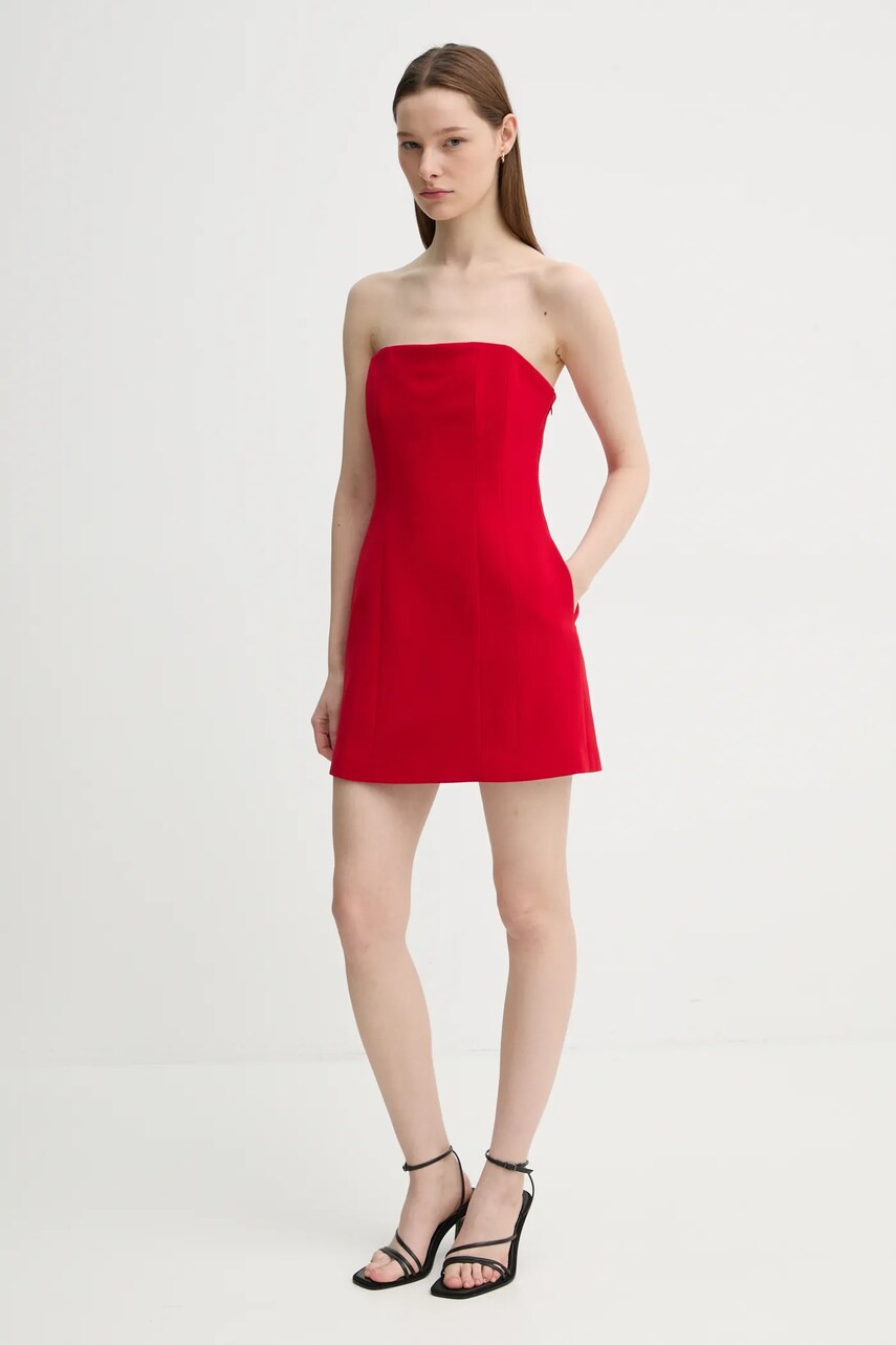 Сукня A.L.C. колір червоний mini облягаюча 6DRES01758
