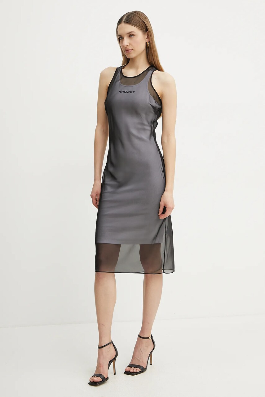 Сукня Patrizia Pepe колір чорний mini облягаюча 2A2925 A580