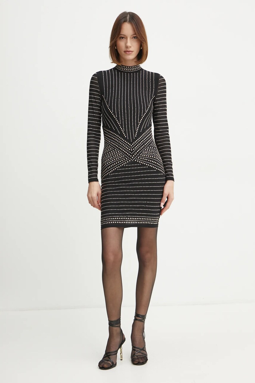 Сукня Marciano Guess KRISTAL колір чорний mini облягаюча 5RGK30 6218A