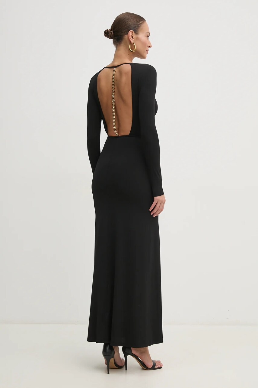 Сукня Marciano Guess GWENDOLINE колір чорний maxi розкльошена 5RGK73 6257A