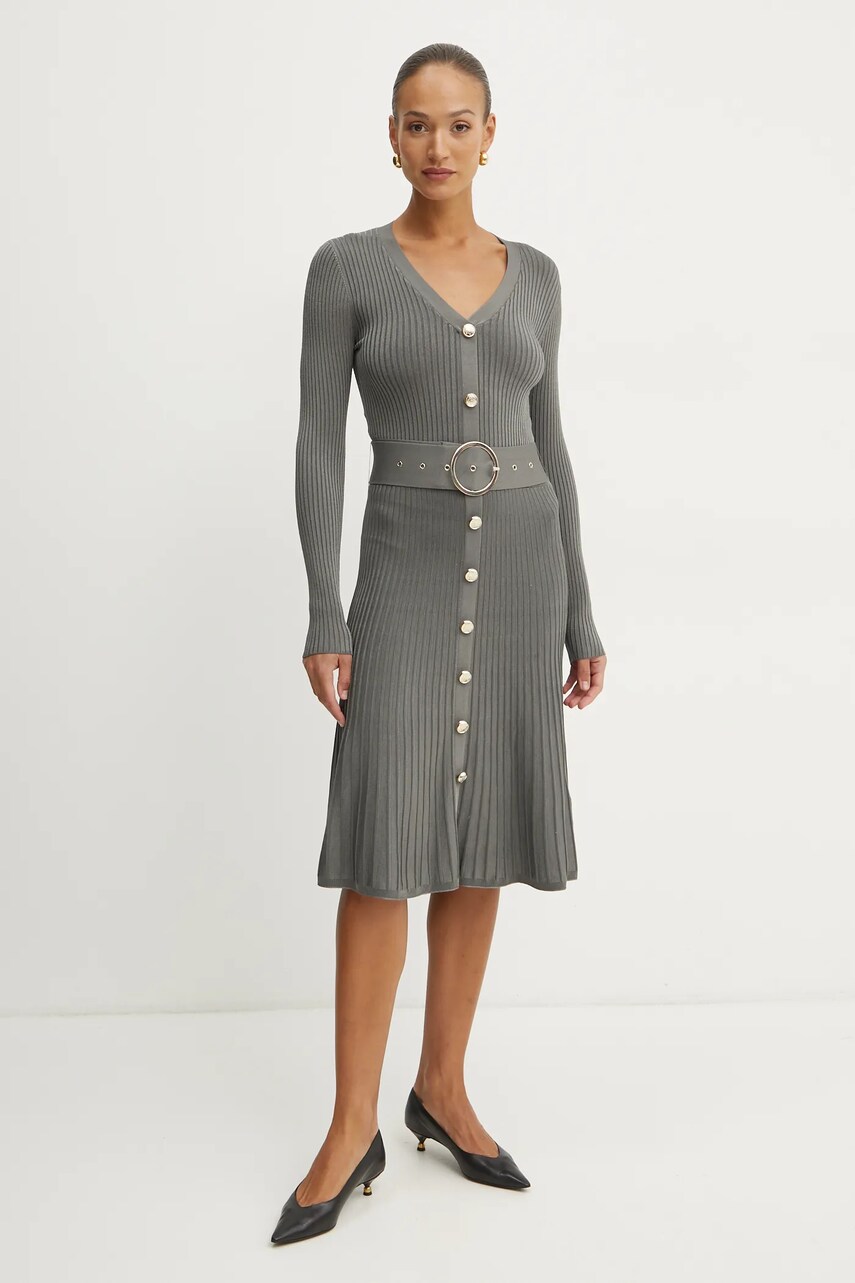 Сукня Marciano Guess NEW DILETTA колір зелений midi розкльошена 5RGK87 5036Z