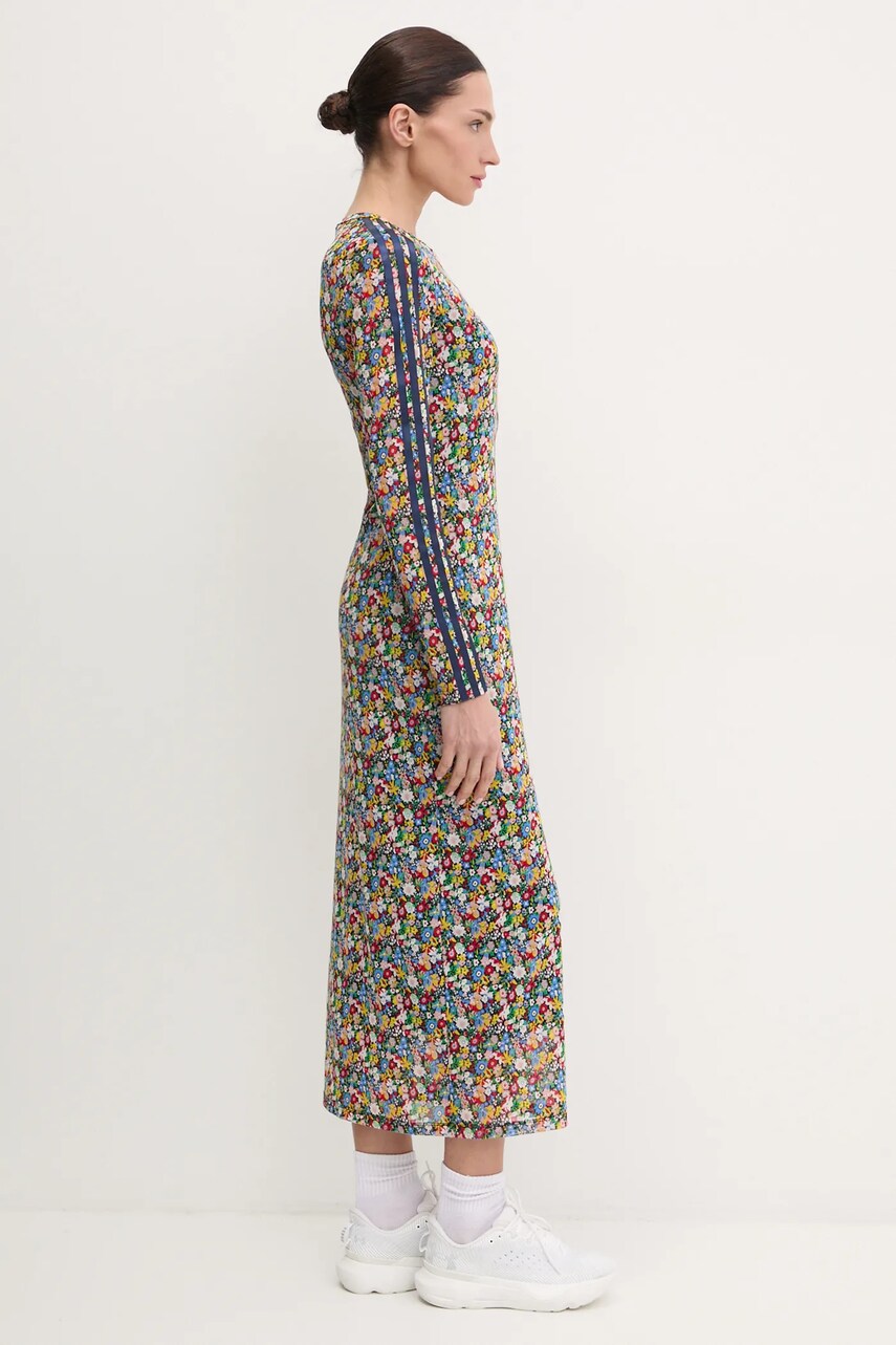 Сукня adidas Originals Liberty колір синій maxi облягаюча JC7773