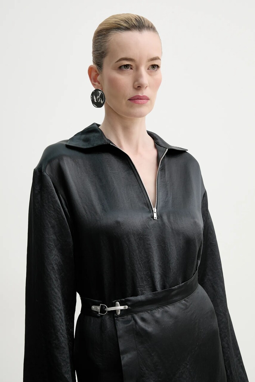 Сукня Nanushka COLTER колір зелений maxi розкльошена NW25RSDR02777