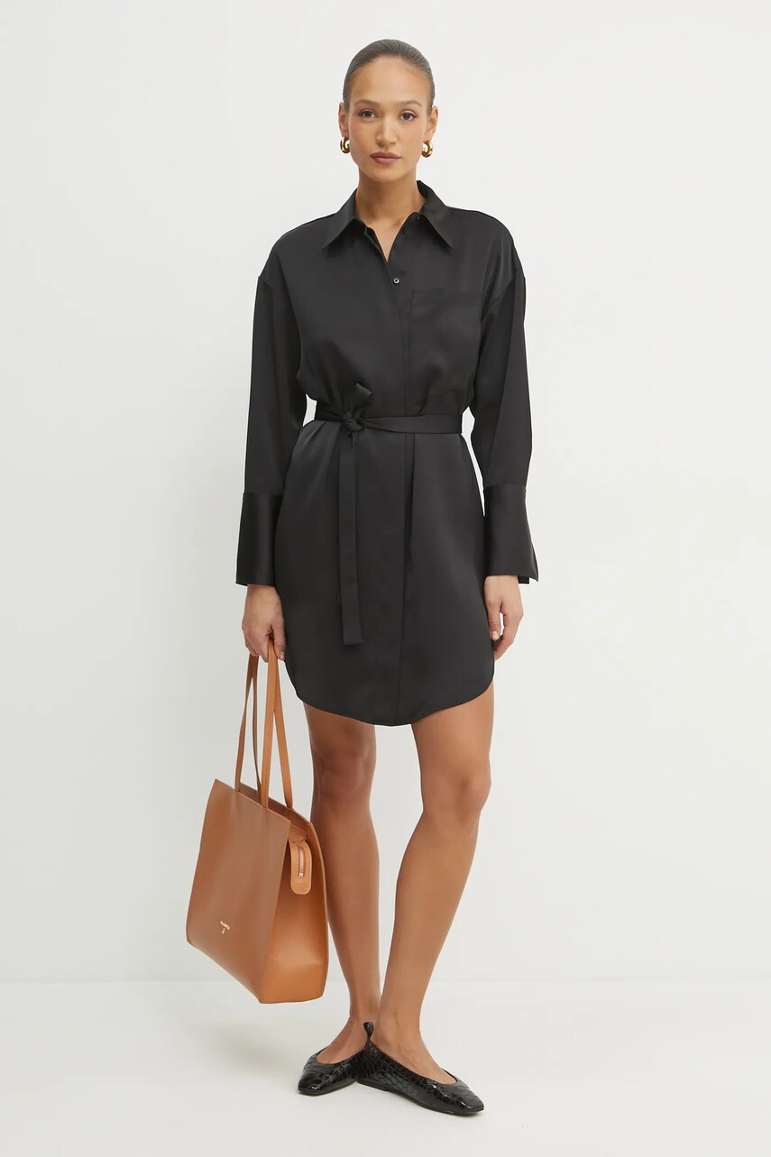 Сукня MAX&Co. колір чорний mini oversize 2516221031200