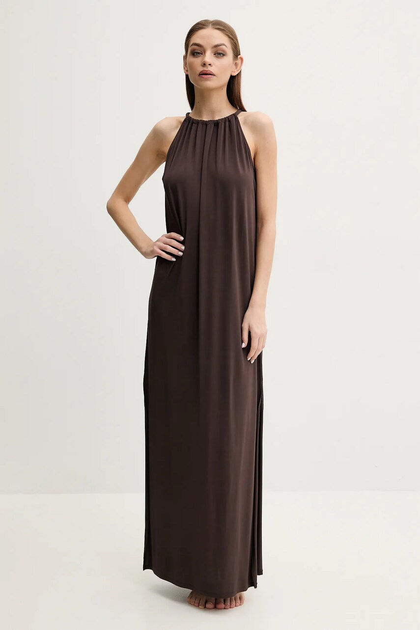 Пляжна сукня Max Mara Beachwear колір коричневий 2516621029600