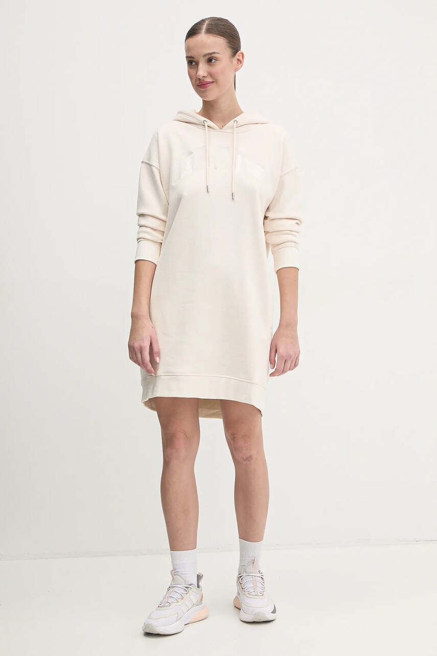 Сукня Dkny колір бежевий mini oversize DP5D4885