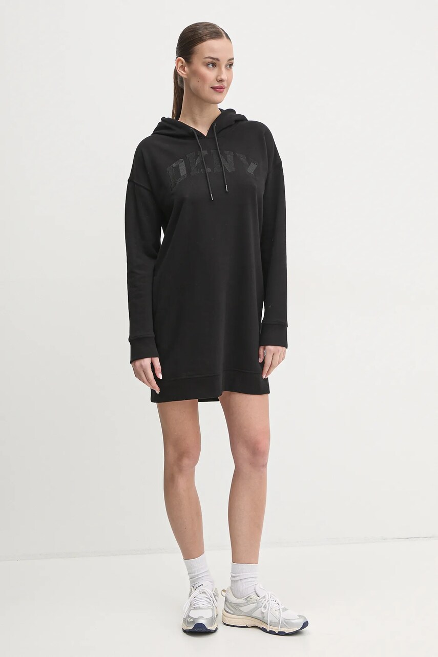 Сукня Dkny колір чорний mini oversize DP5D4885