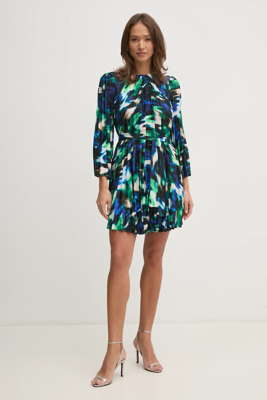 Сукня Dkny колір чорний mini розкльошена DD4JYD78