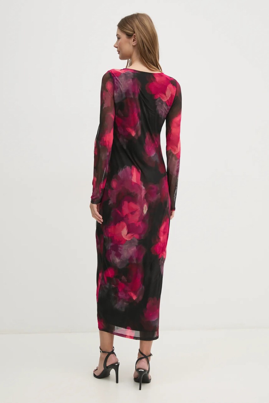 Сукня Dkny колір рожевий maxi облягаюча DD4KU42A
