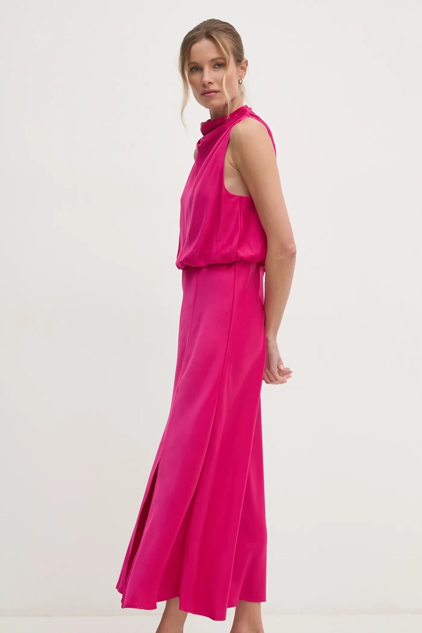Сукня Dkny колір рожевий midi пряма P4JBAZ22