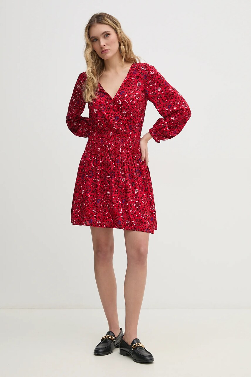 Сукня Pepe Jeans CECILE колір червоний mini розкльошена PL953669