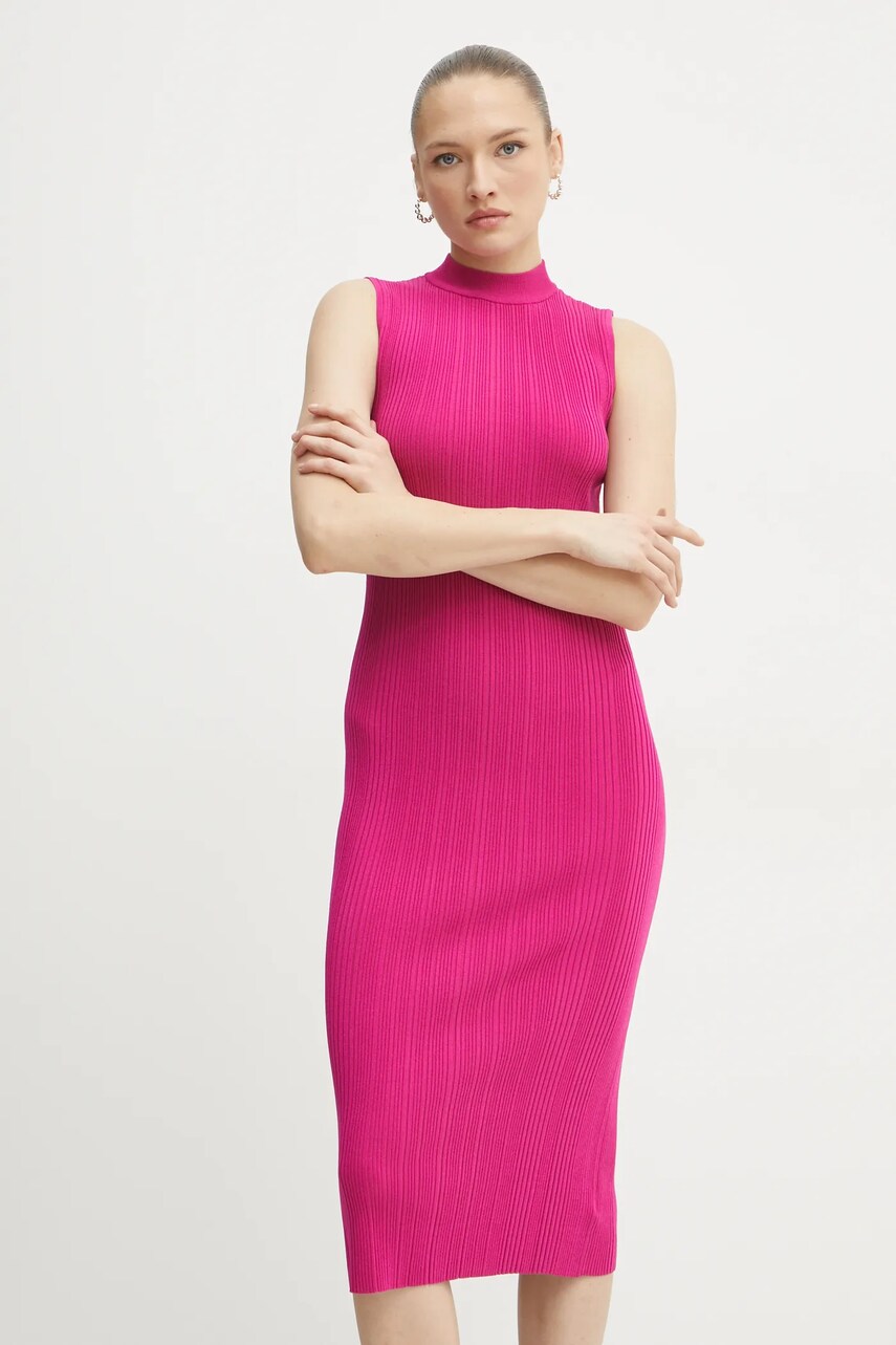 Сукня MICHAEL Michael Kors колір рожевий mini облягаюча MR582UN33D