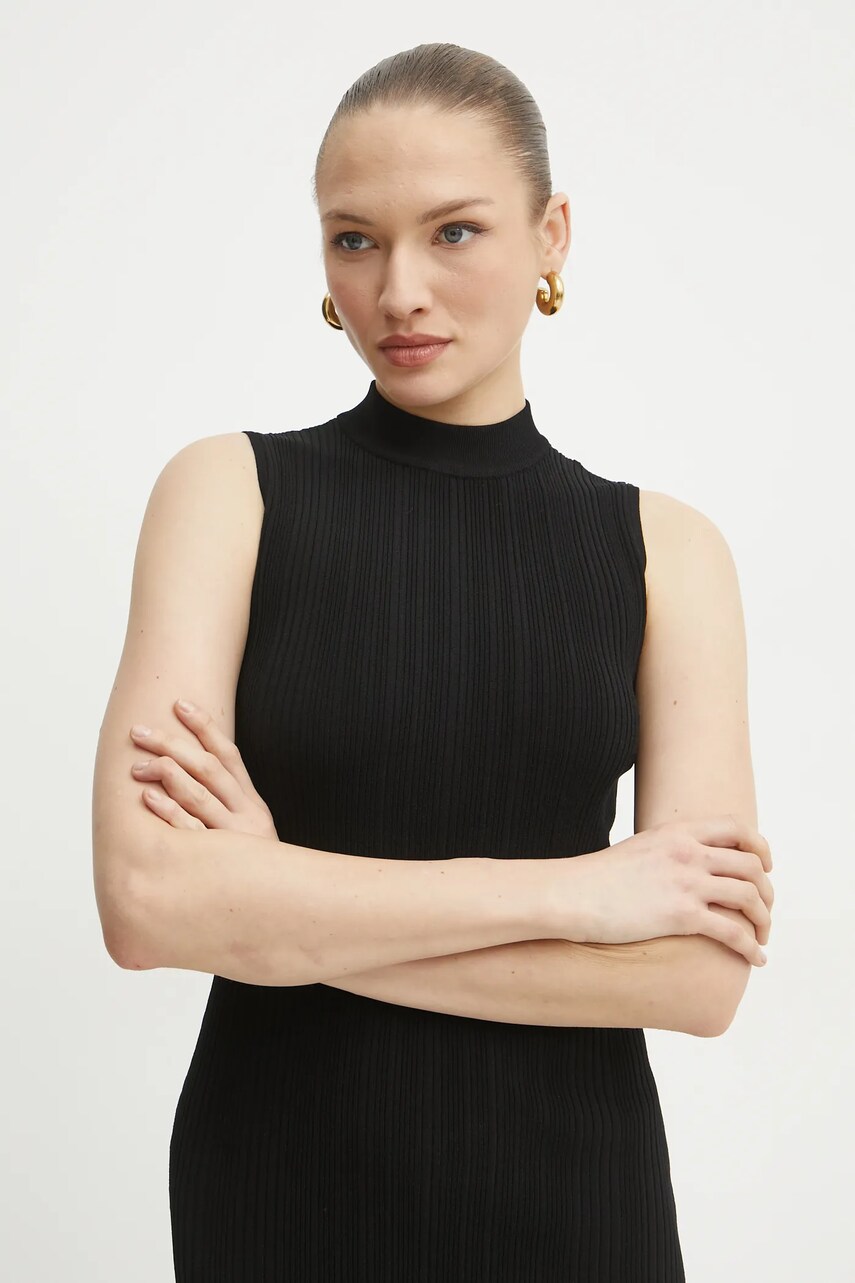 Сукня MICHAEL Michael Kors колір чорний mini облягаюча MR582UN33D