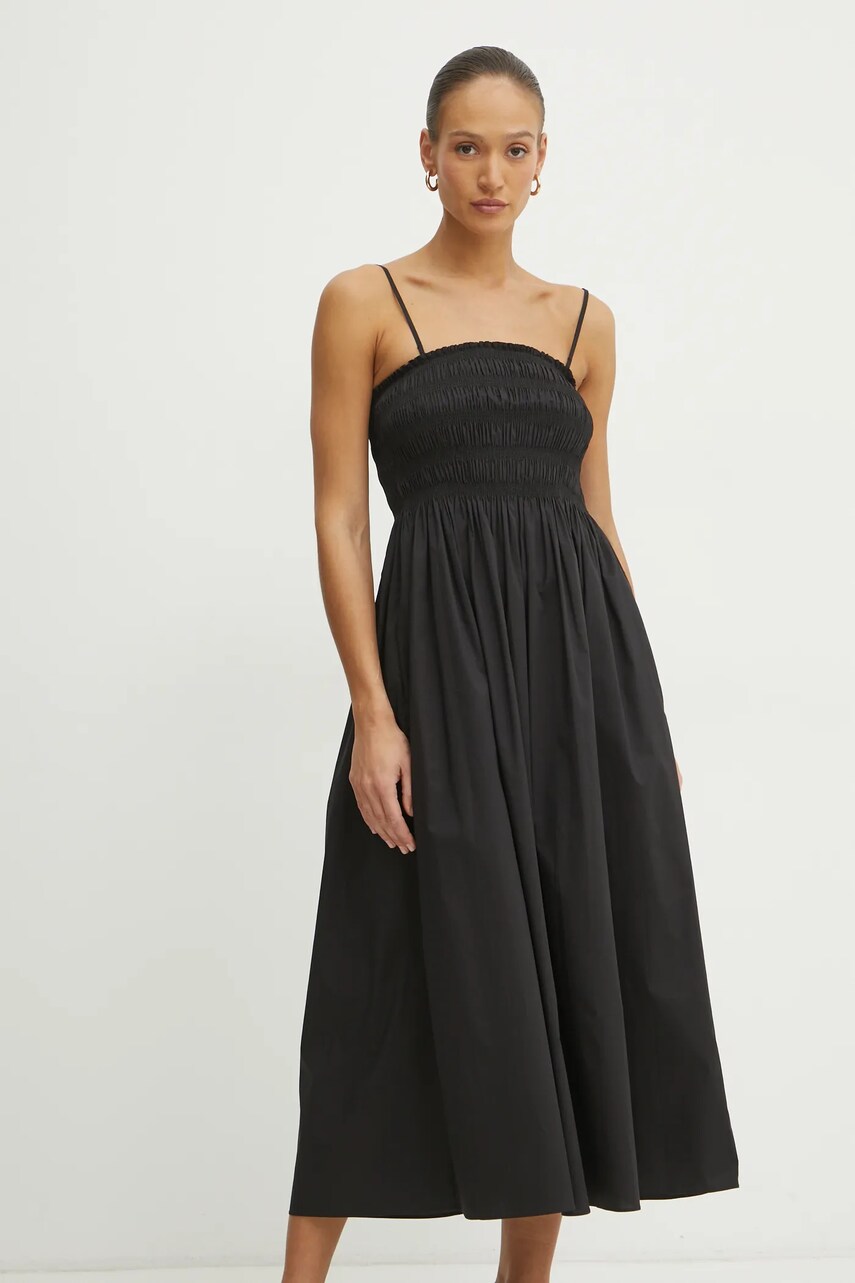 Сукня MICHAEL Michael Kors колір чорний maxi розкльошена MR582QFF4C