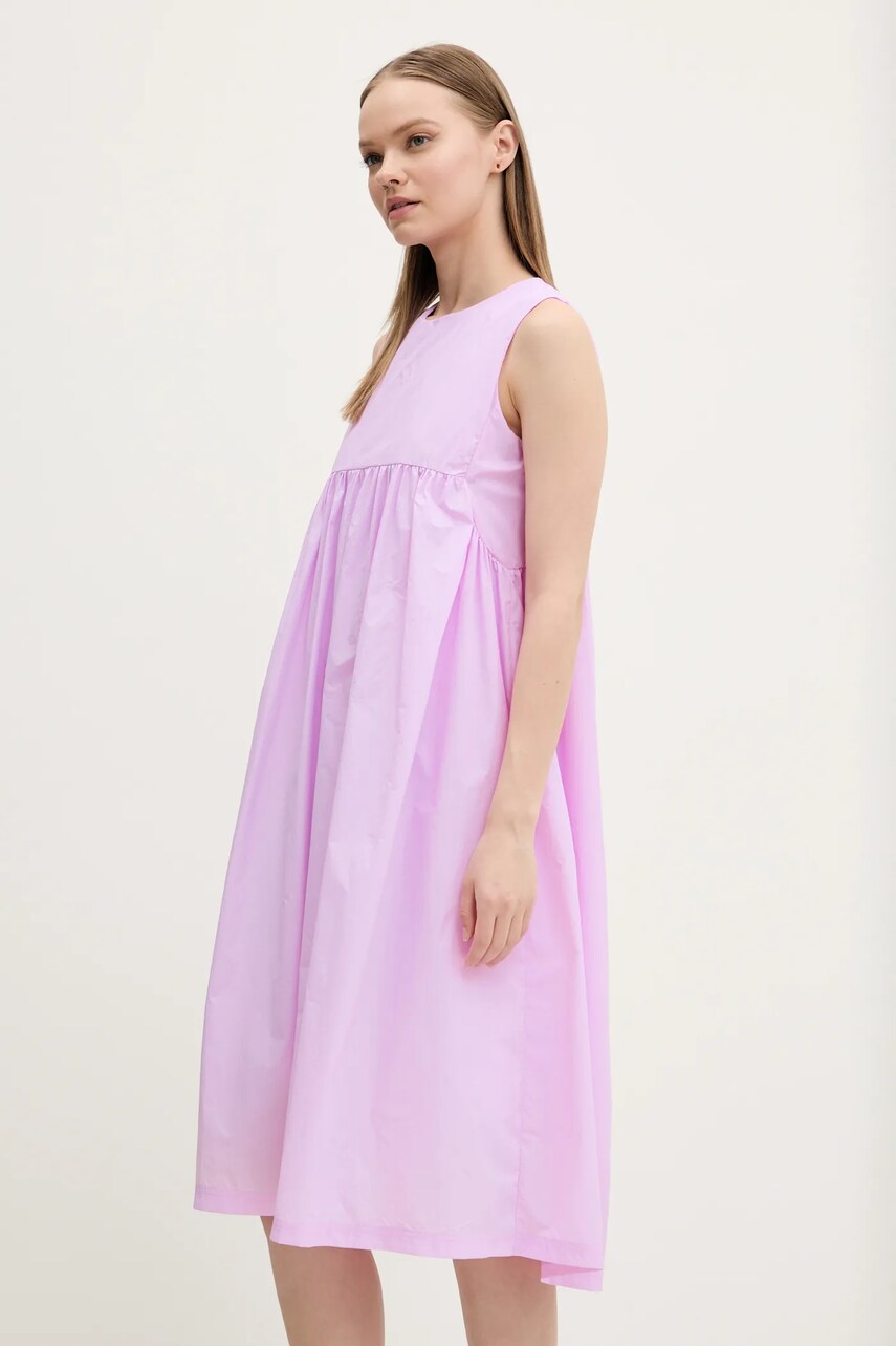 Сукня adidas City Escape колір фіолетовий midi розкльошена JC5822