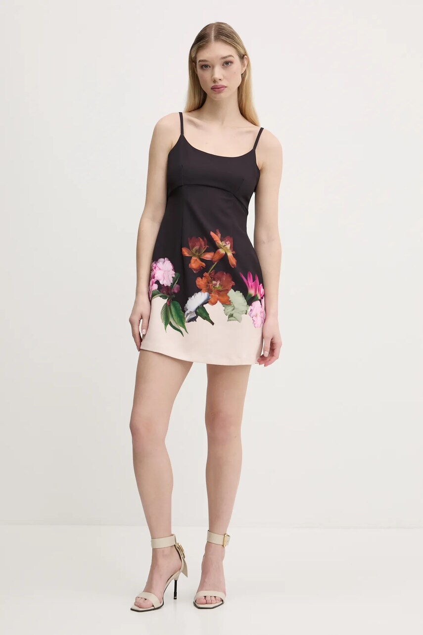 Сукня Desigual LE MANS колір чорний mini розкльошена 25SWVW16