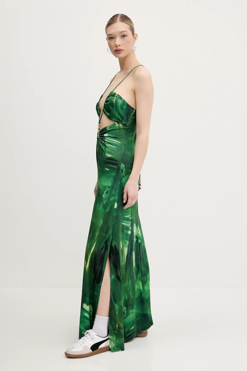Сукня Desigual MONTPELLIER колір зелений maxi пряма 25SWVK55