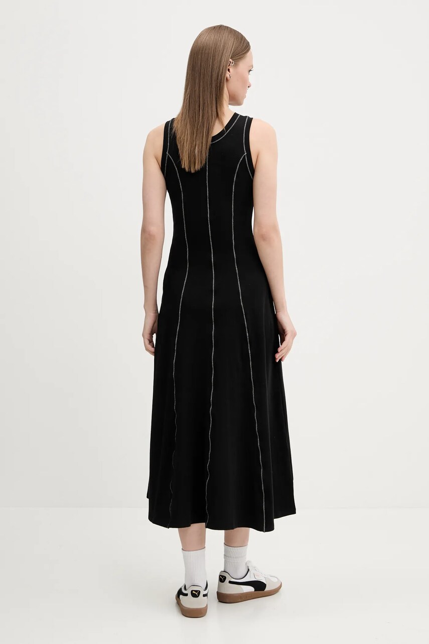 Сукня Desigual NANTES колір чорний midi розкльошена 25SWVK54