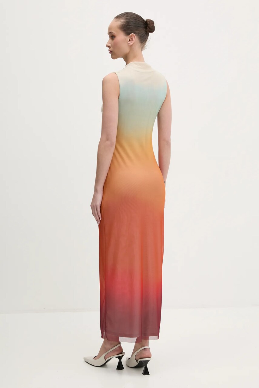 Сукня Desigual SAHARA колір бежевий maxi облягаюча 25SWVK57