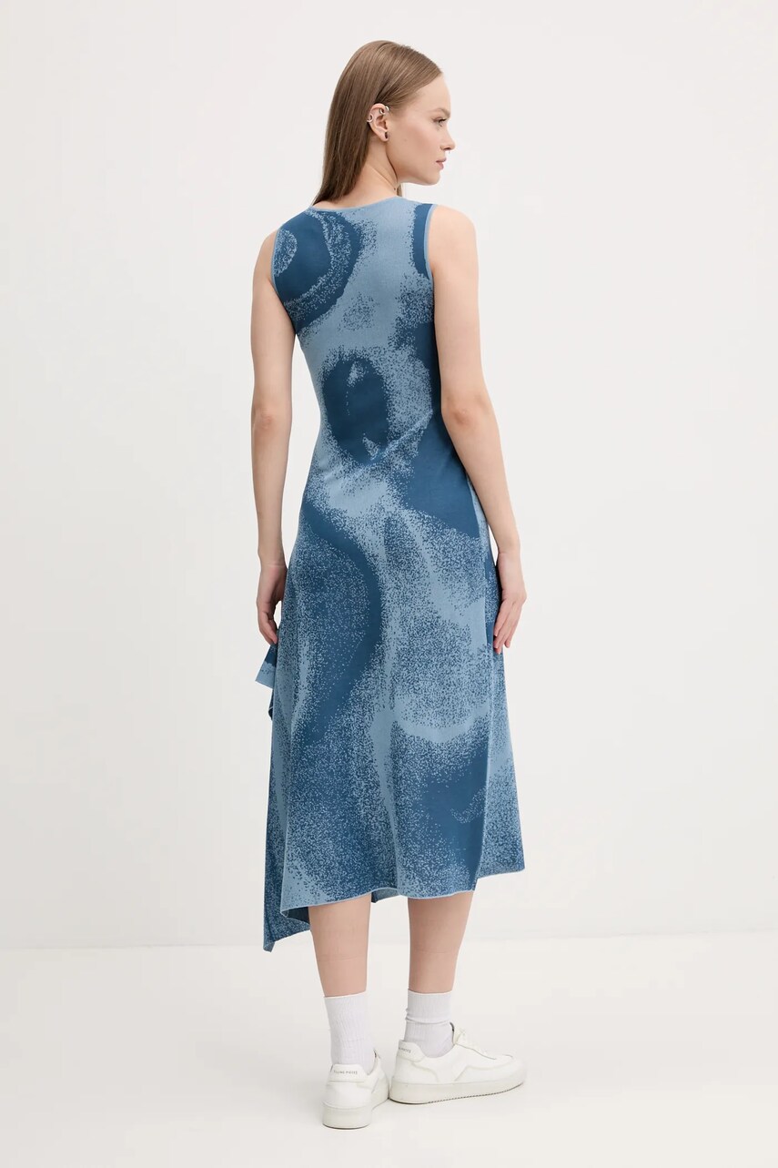 Сукня Desigual TALLIN колір бірюзовий midi облягаюча 25SWVF10