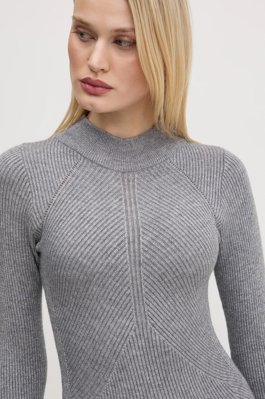 Сукня Never Fully Dressed Suki колір сірий maxi облягаюча NFDKN601