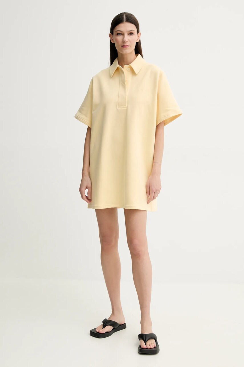 Бавовняна сукня Stand Studio Kennedi колір жовтий mini oversize 66457-8505