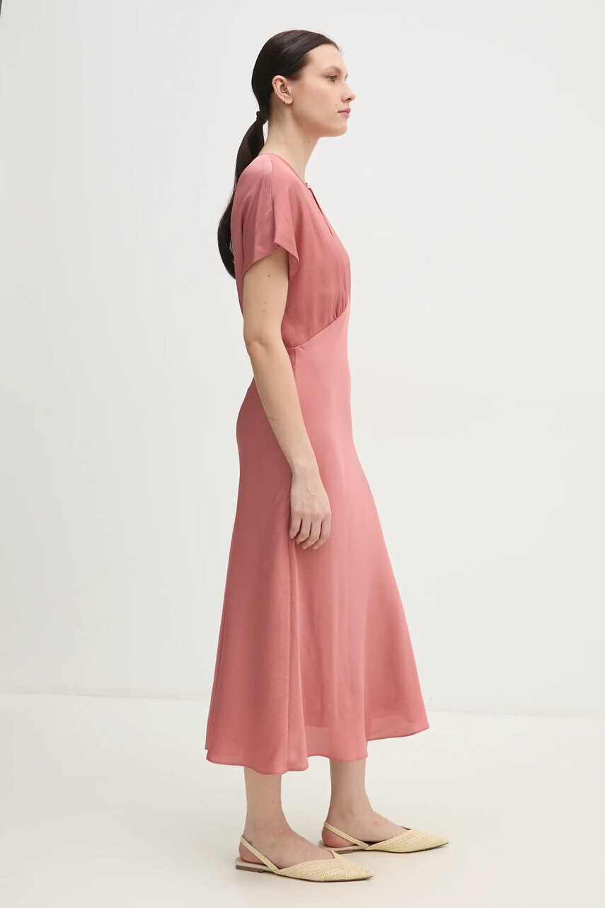 Сукня Calvin Klein колір помаранчевий midi пряма K20K208144