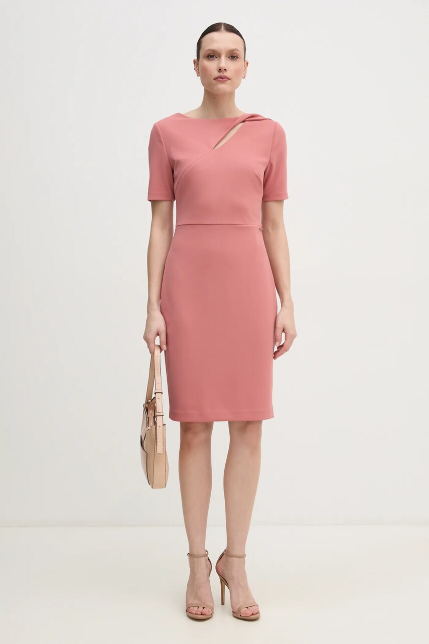 Сукня Calvin Klein колір рожевий mini облягаюча K20K208174