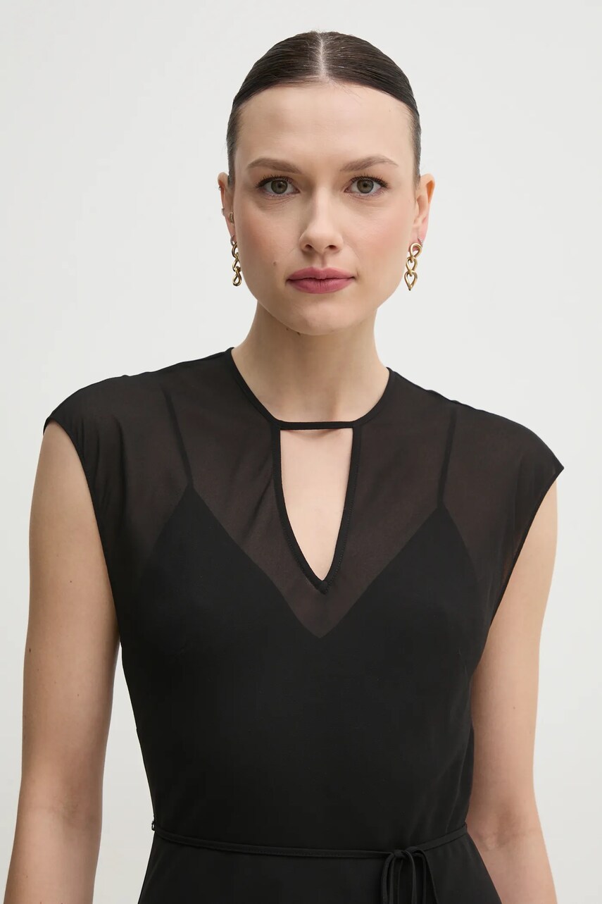 Сукня Calvin Klein колір чорний midi пряма K20K208366