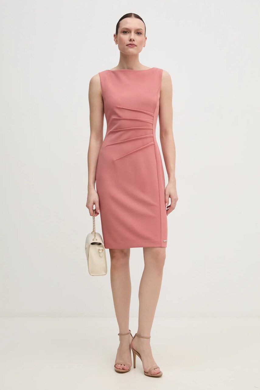 Сукня Calvin Klein колір помаранчевий mini облягаюча K20K208433