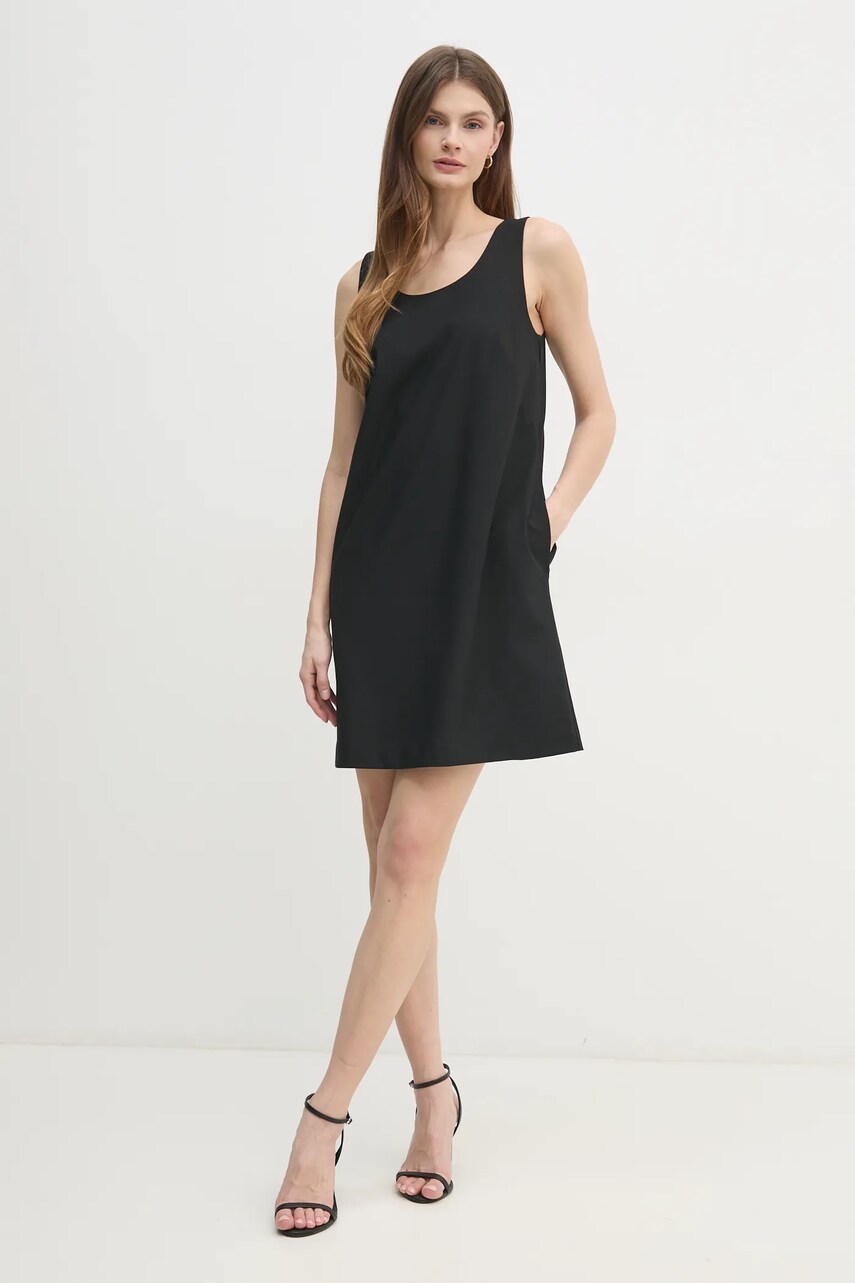 Сукня Calvin Klein колір чорний mini розкльошена LV044B010G