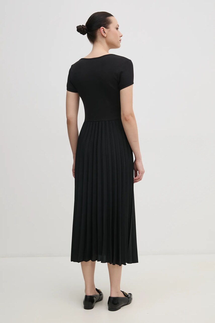 Сукня Tommy Hilfiger колір чорний midi розкльошена WW0WW44618
