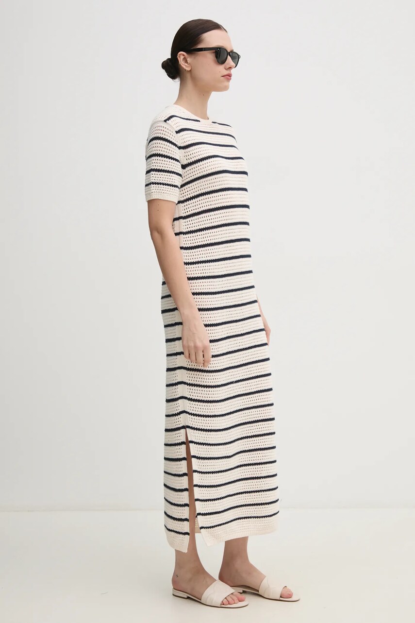 Сукня Tommy Hilfiger колір бежевий maxi пряма WW0WW44489