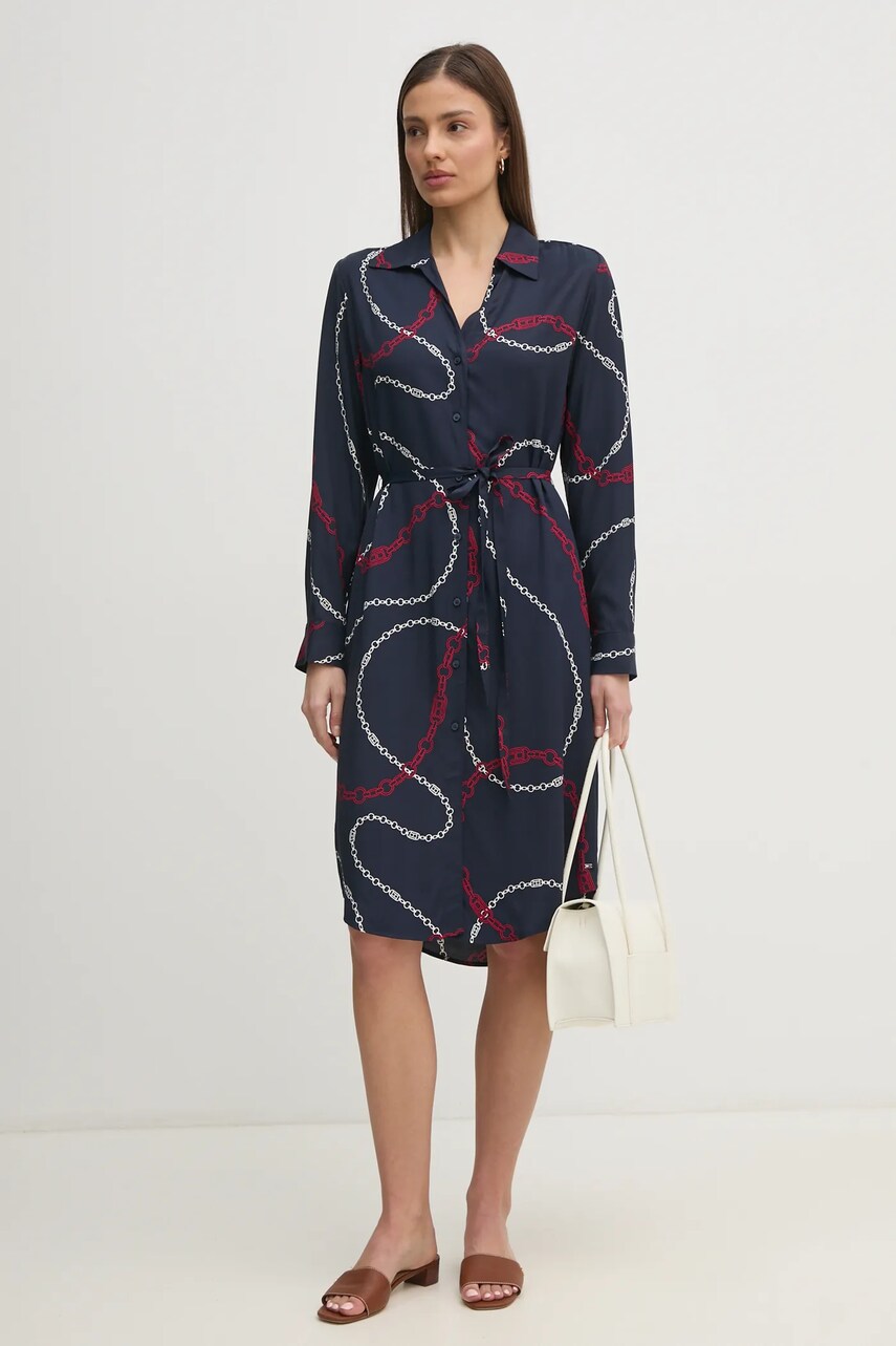 Сукня Tommy Hilfiger колір синій mini пряма WW0WW44665