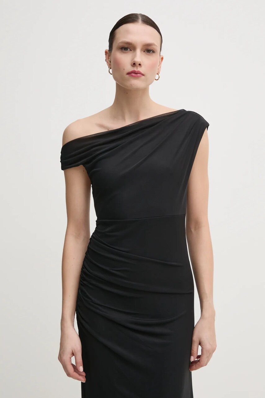 Сукня Dkny колір чорний midi облягаюча DD5M1H45