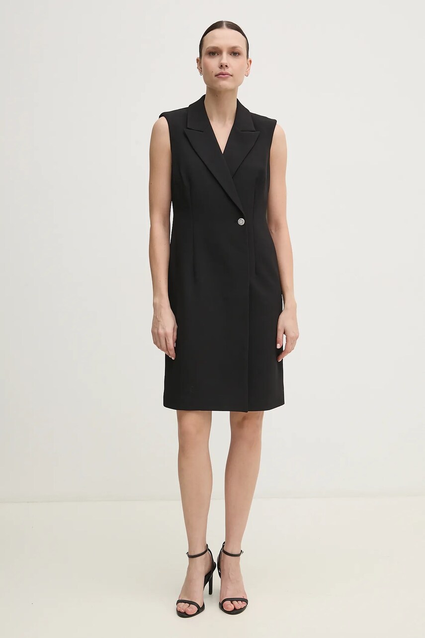 Сукня Dkny колір чорний mini облягаюча DD5U1H66