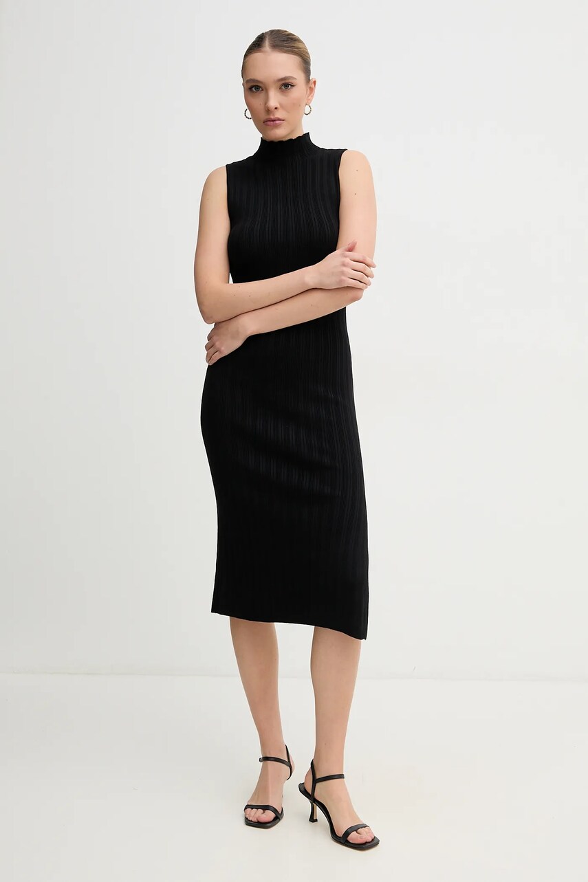 Сукня Dkny колір чорний mini облягаюча DJ5R0626