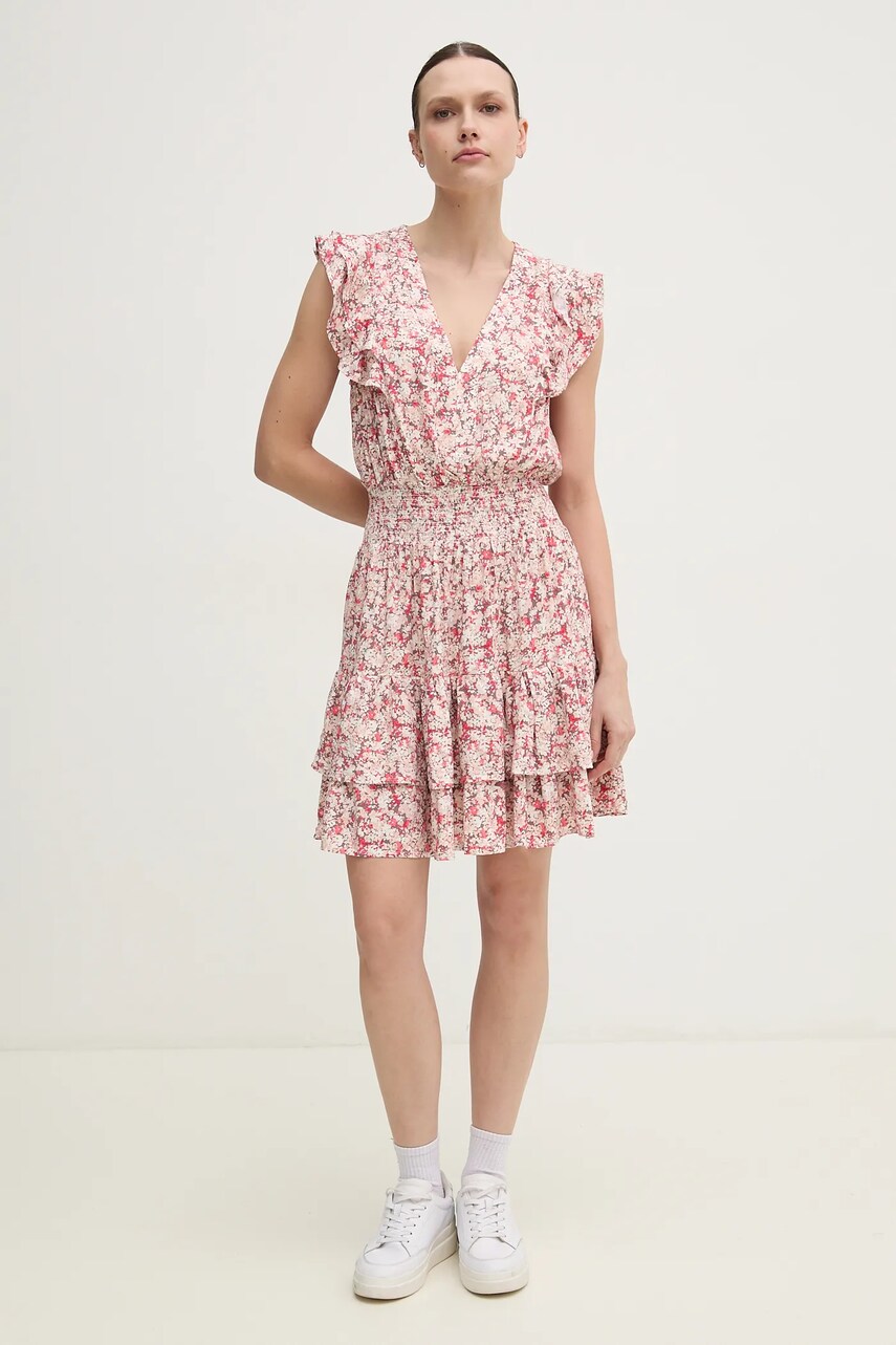 Сукня Dkny колір рожевий mini розкльошена DJ4D9012