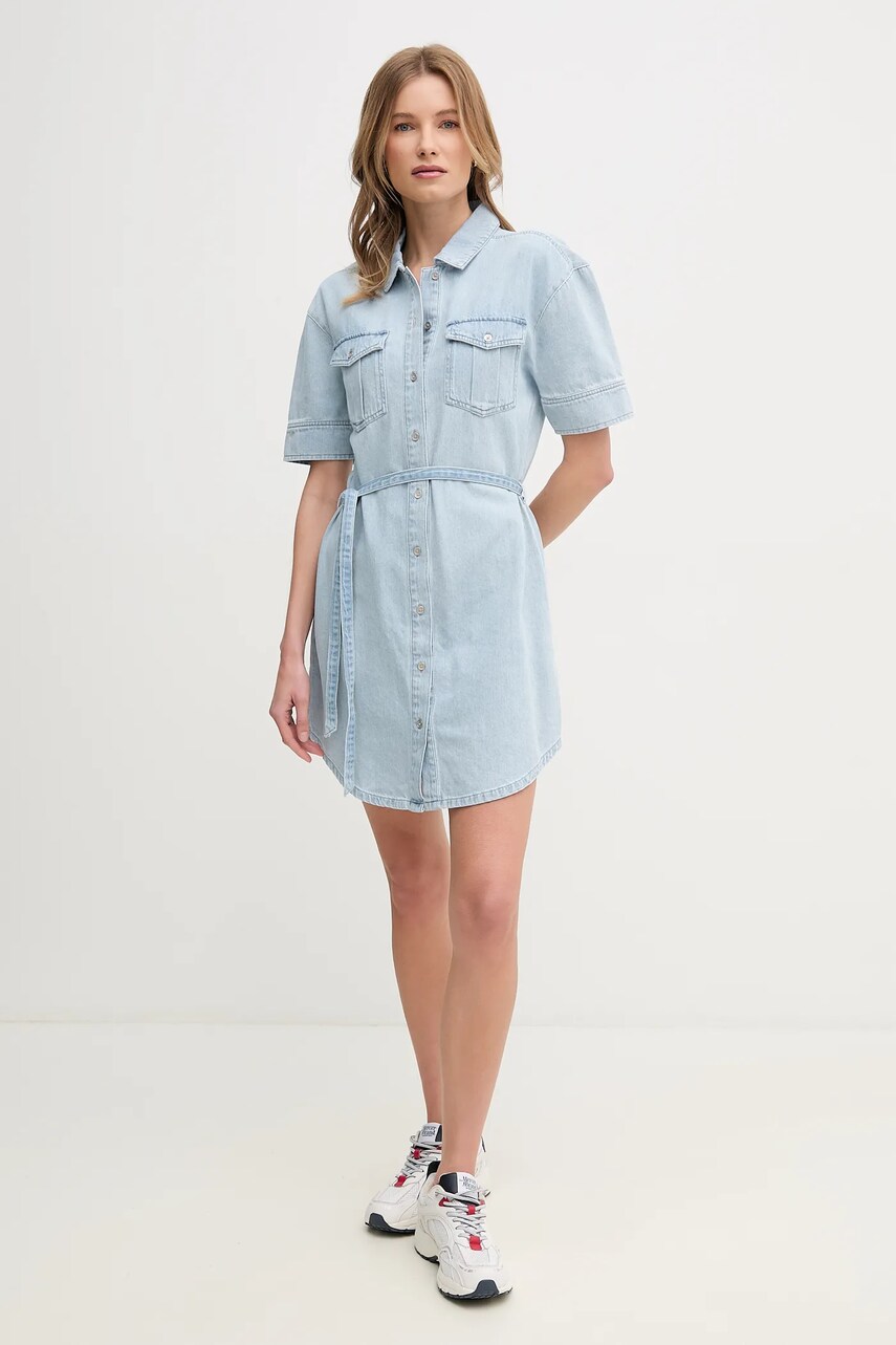 Бавовняна сукня Dkny mini пряма DJ4D9023