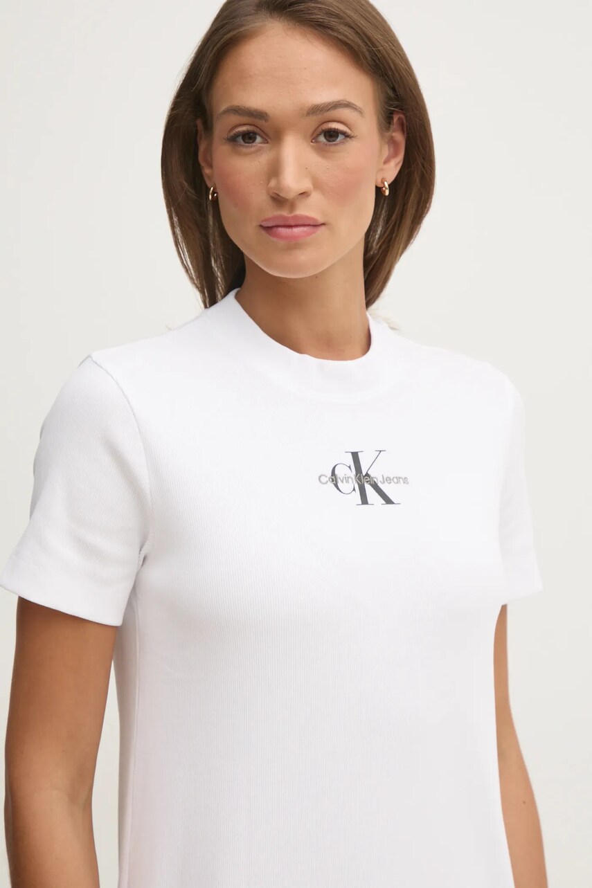 Сукня Calvin Klein Jeans колір білий maxi пряма J20J225543